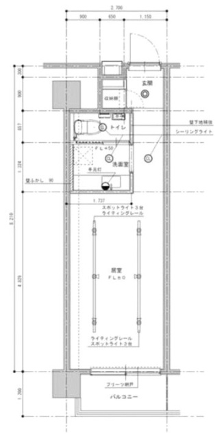 ハイツサト赤坂ビル404 間取り図