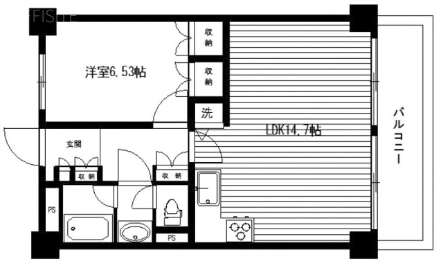 グランドメゾン壱番館ビル1102 間取り図
