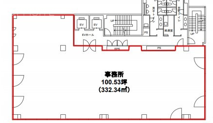 六番町学園通りビル3F 間取り図