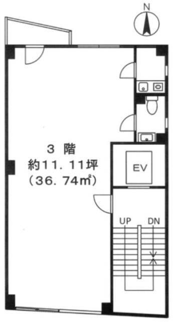 中村ビル3F 間取り図