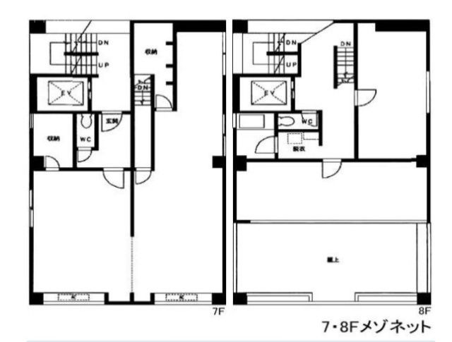 MIBビル7F～8F 間取り図