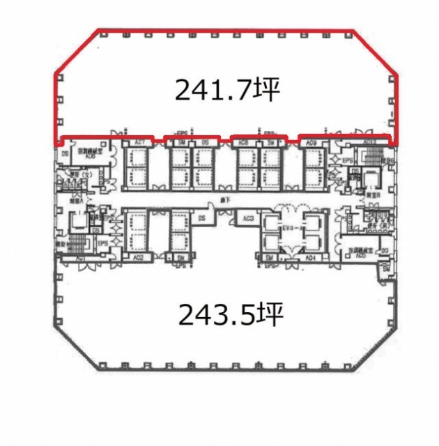 聖路加タワー801 間取り図