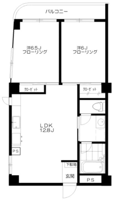 原宿ニュースカイハイツビル302 間取り図