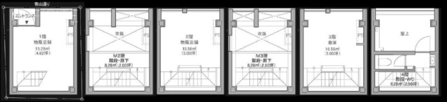 ARA南青山プレイスビル1F～4F 間取り図