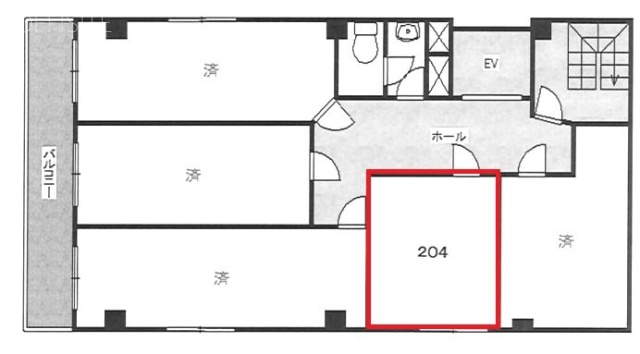 太陽ビル204 間取り図