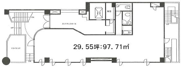 鎌倉橋ビルディング1F 間取り図