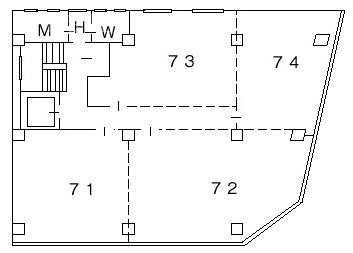 井門銀座一丁目ビル73・74 間取り図