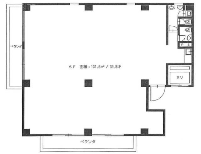 エビスKATOHビル5F 間取り図