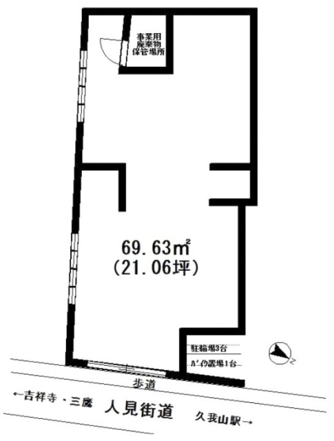 ビバリーホームズ吉祥寺南ビル1F 間取り図