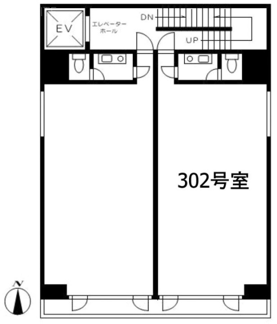 ニューウィング蔵前302 間取り図