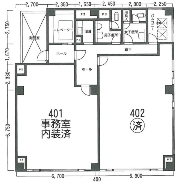 YKビル402 間取り図