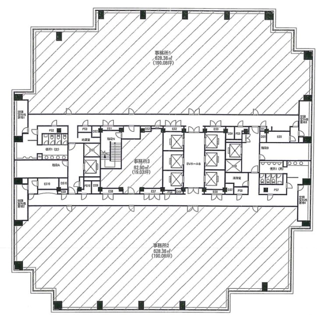 ハーモニータワー28F 間取り図