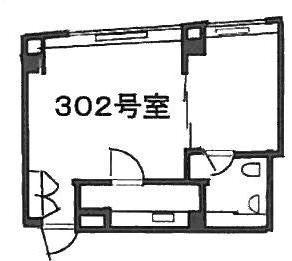 オリンピアアネックスビル302 間取り図