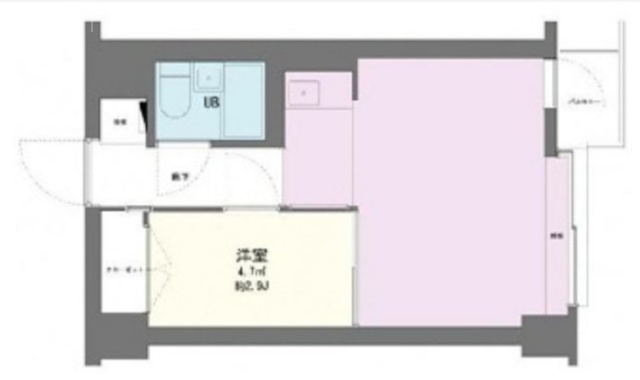 ダイアパレス二番町707 間取り図