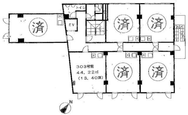 佐伯池袋ビル303 間取り図