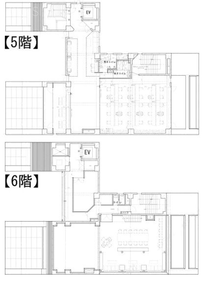 Uniーworks新宿御苑5F～6F 間取り図