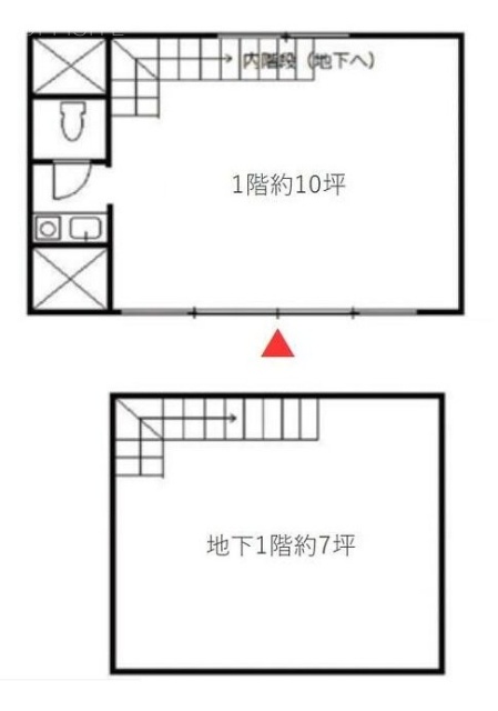 ミュール代官山B1F～1F 間取り図