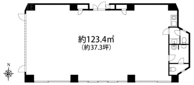 角田ビル1F 間取り図