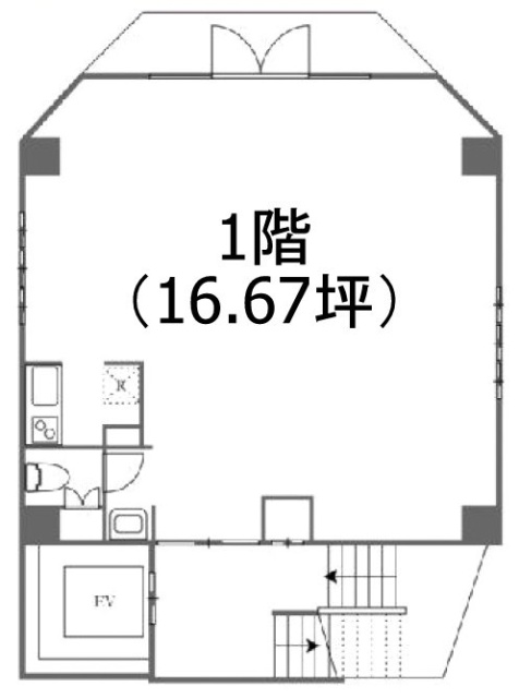 VORT神保町Ⅲ1F 間取り図