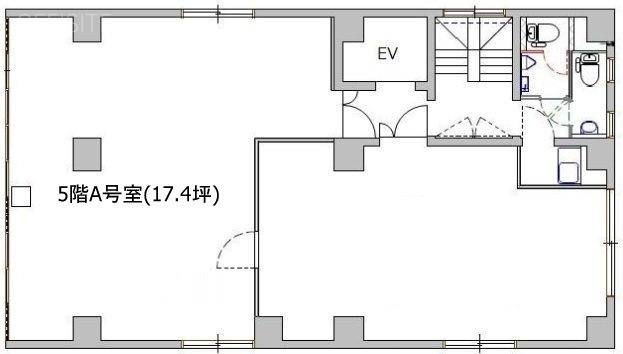 LC IwamotochoビルA 間取り図