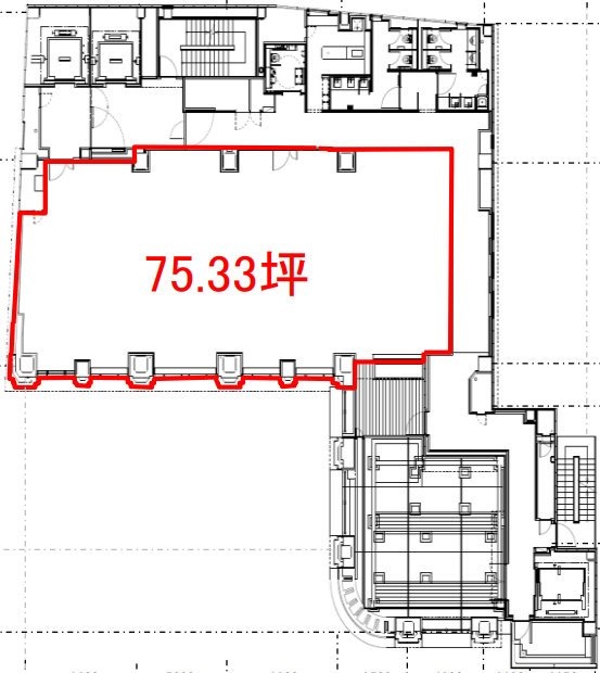 AOKI表参道ビル8F 間取り図