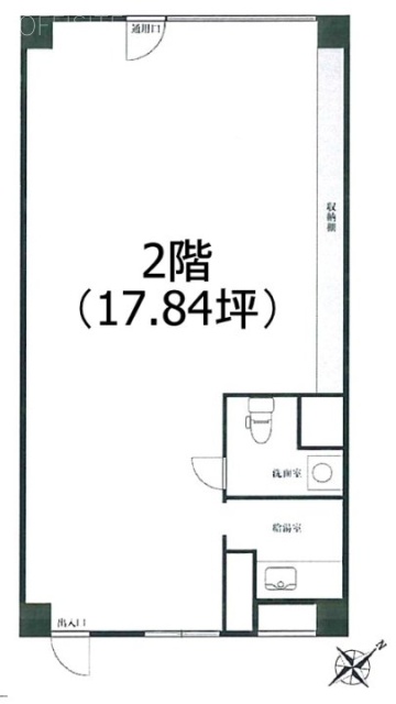 川村・地産ビル206 間取り図