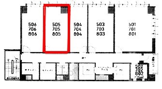 H1O平河町ビル805 間取り図