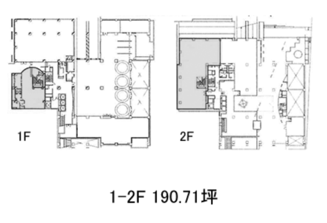 三宅ビル1F~2F 間取り図