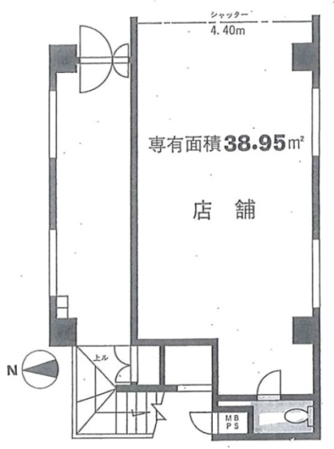 第43平安コーポラスビル1F 間取り図