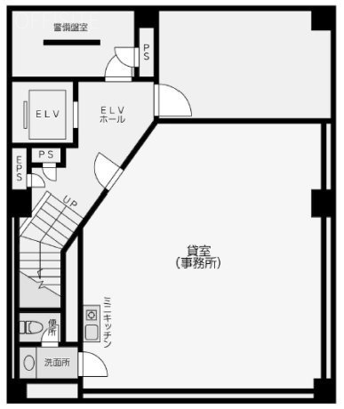 銀座中央ビルB1F 間取り図