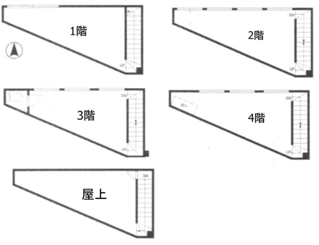 フェニキアビル1F～4F 間取り図