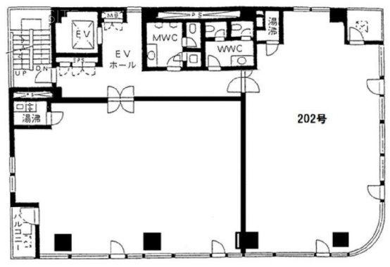 新宿シティ源共同ビル202 間取り図