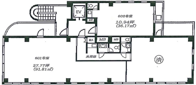 スリーワンビル602 間取り図