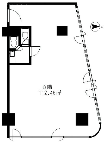 第一勇心ビル6F 間取り図