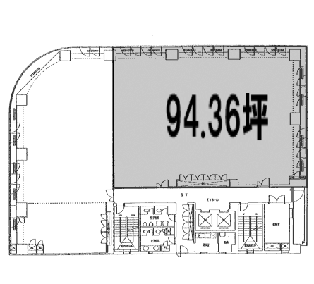 日通商事横浜ビル8F 間取り図