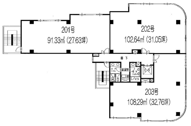 岡本ビル201 間取り図