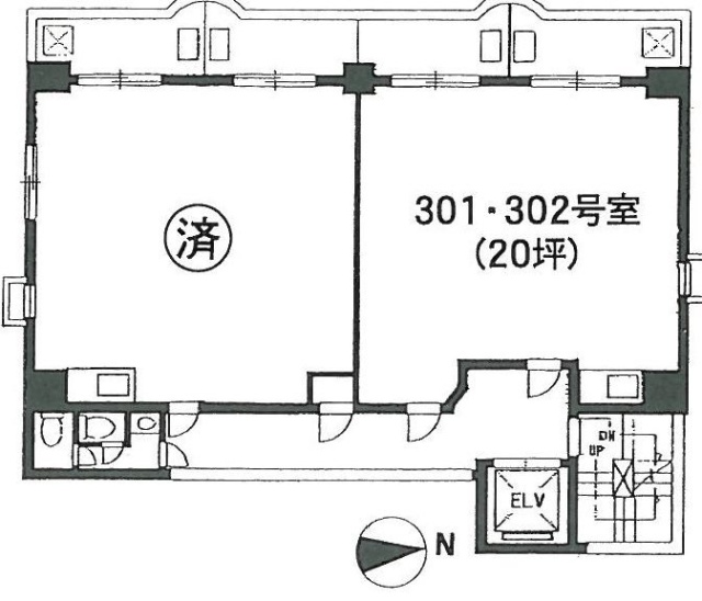 井上ビル10号館301.302 間取り図