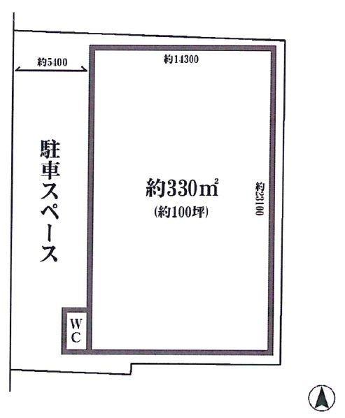 江北7丁目鹿浜倉庫1F 間取り図