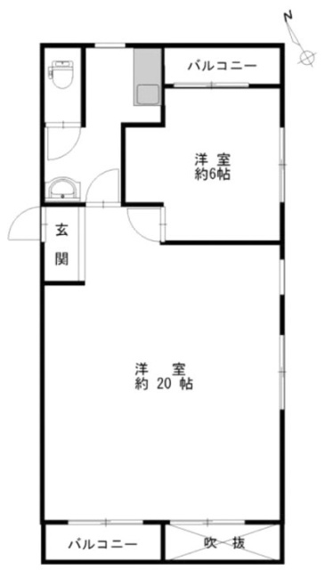 諏訪ハイツ102 間取り図