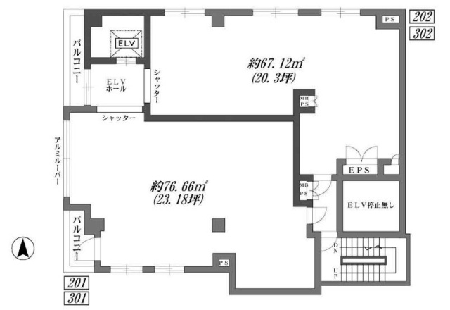 正三ビル202 間取り図