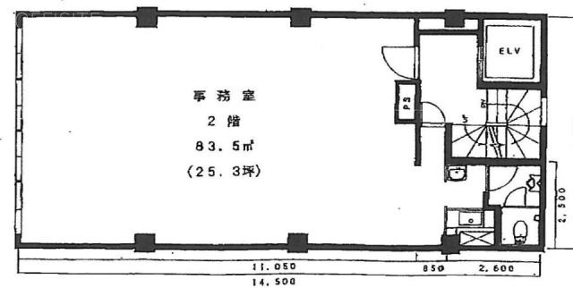 兜町第3ビル2F 間取り図