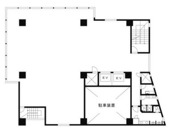 スカイエビスビル4F 間取り図