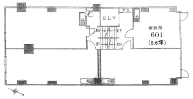 日本橋ビル601 間取り図