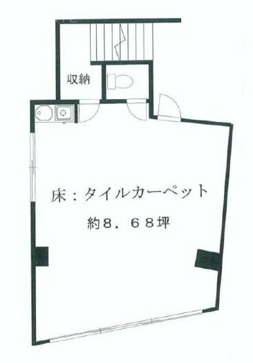 山本第3ビル302 間取り図