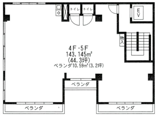 秋山ビル4F 間取り図