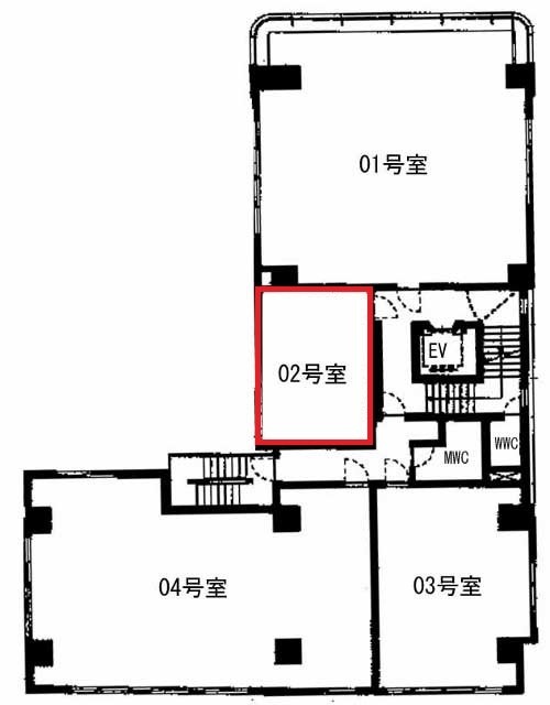 サンポウ綜合ビル502 間取り図