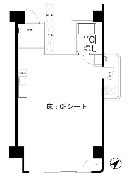 東カングランドマンション池袋キャッスル306 間取り図