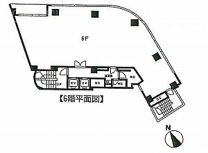 イマス西新宿ビル6F 間取り図