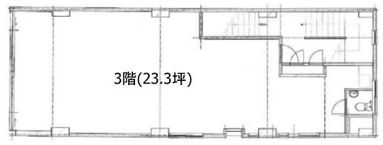 AZURO BAKURO(アズロバクロ)ビル3F 間取り図