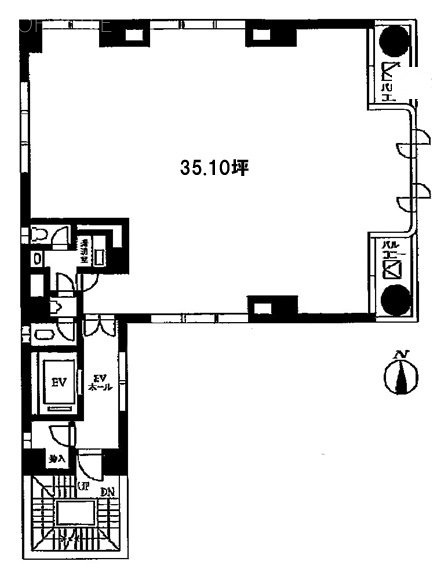 ビル・ユキサダ2F 間取り図